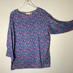 VINTAGE Silk Floral Night Dress Gold Label S